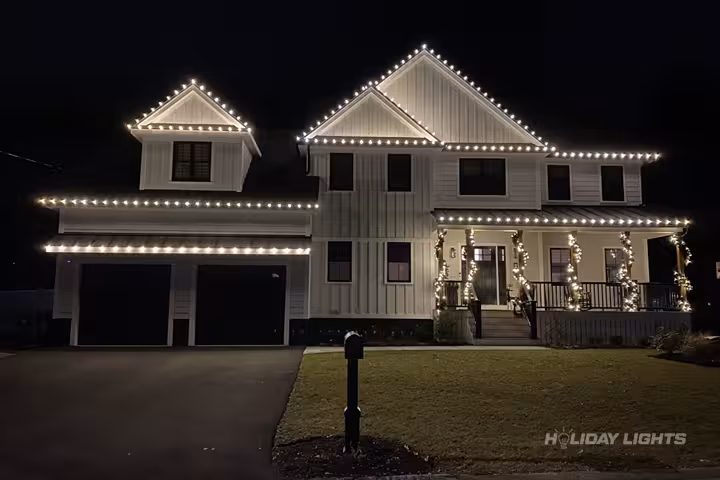 Residential holiday lights installation in New York