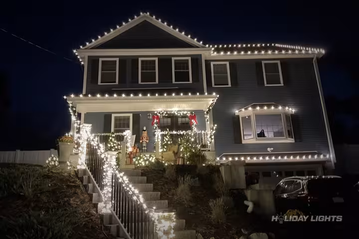 Residential holiday lights installation in New York