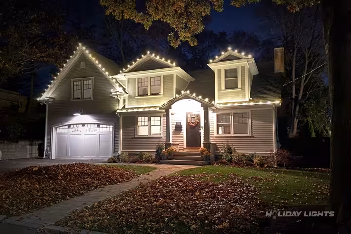 Residential holiday lights installation in New York